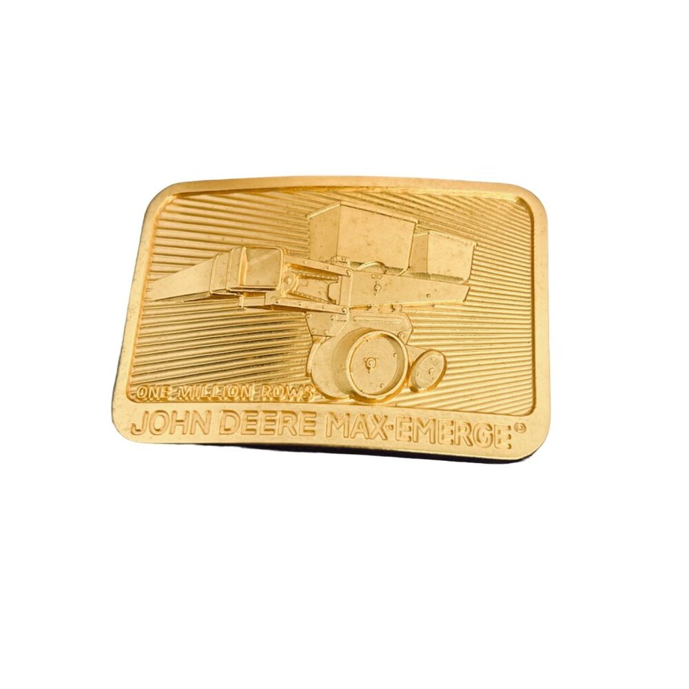 John Deere & Co Commemorative Max Emerge Belt Buckle 1984 #5379 (5417) - Picture 2 of 6